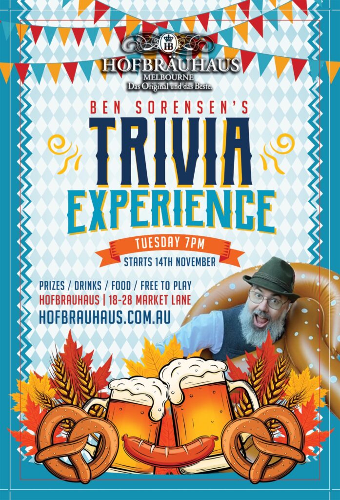 Trivia Tuesdays at Hofbrauhaus Hofbrauhaus German Restaurant Melbourne